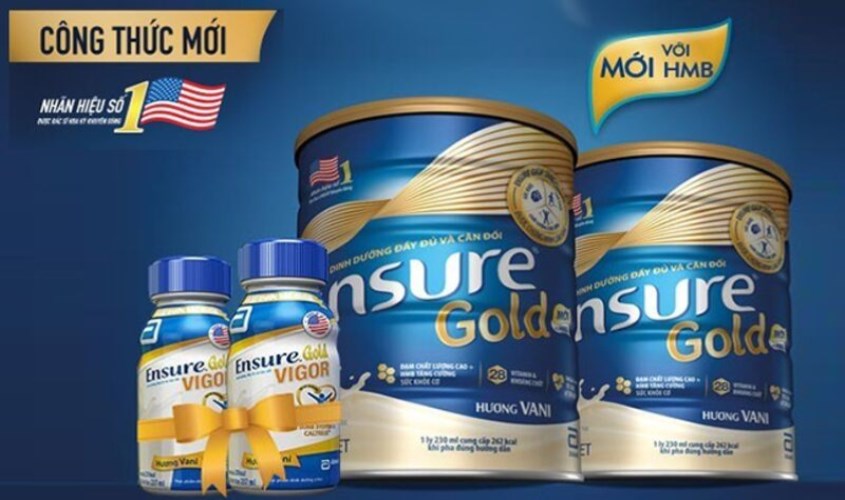 Sữa bột Ensure Gold hương vani 400g phù hợp cho người cao tuổi và trẻ từ 10 tuổi trở lên