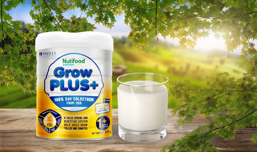 Sữa bột Nutifood GrowPLUS+ vàng (sữa non) hương vani 800g (từ 1 tuổi) Sữa bột Nutifood GrowPLUS+ vàng (sữa non) hương vani 800g (từ 1 tuổi)
