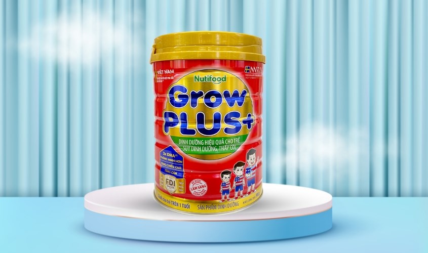 Sữa bột Nutifood GrowPLUS+ đỏ hương vani 900g (từ 1 tuổi) cho trẻ suy dinh dưỡng, thấp còi Sữa bột Nutifood GrowPLUS+ đỏ hương vani 900g (từ 1 tuổi) cho trẻ suy dinh dưỡng, thấp còi