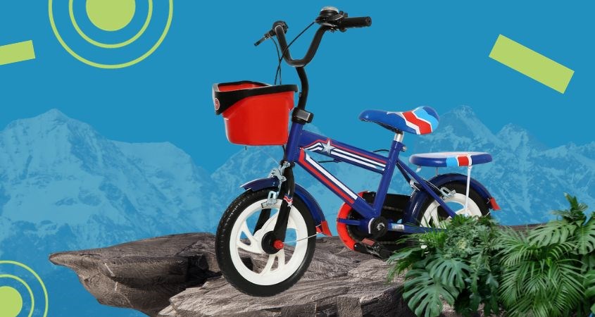 Xe đạp trẻ em Đại Phát Tài đội trưởng 12 inch