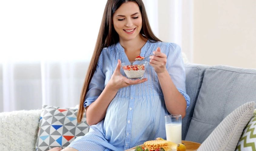 Chiếc váy bầu mang lại cảm giác rộng rãi thoáng mát, thoải mái