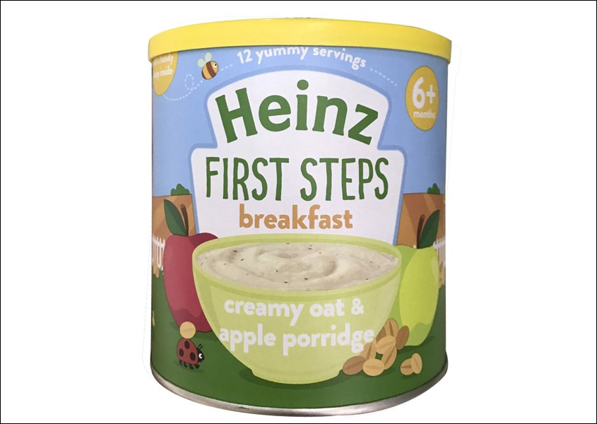 Cháo kem Heinz yến mạch, táo lon 240g