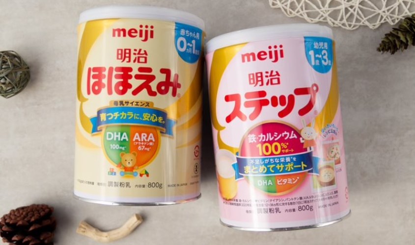 Sữa bột nội địa Nhật Meiji Hohoemi Milk 800g (0 - 12 tháng)