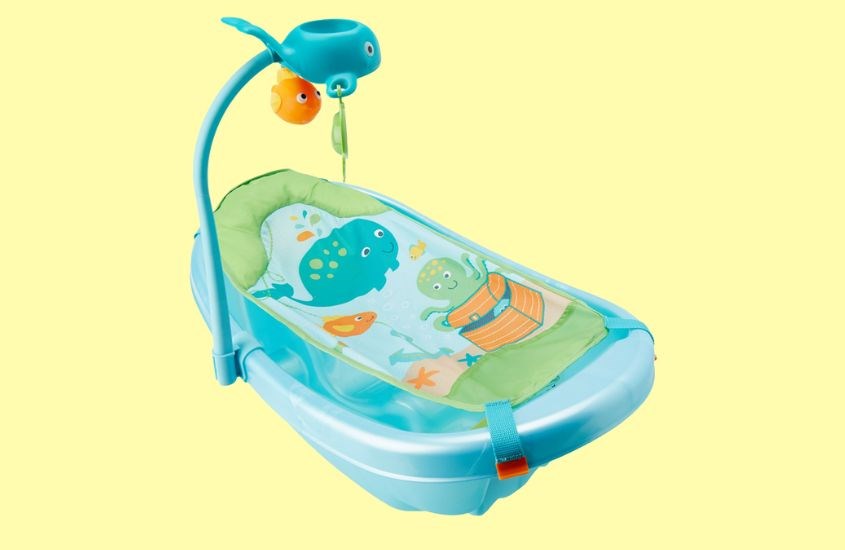 Lựa chọn lưới đỡ tắm bé có hình trang trí để bé tắm ngoan hơn