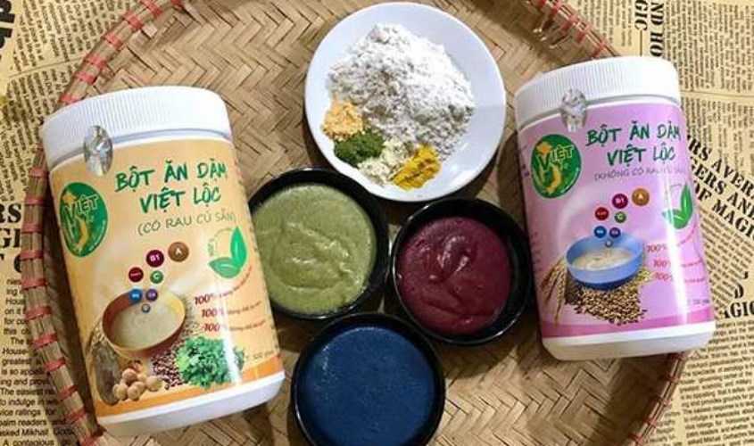 Bột ăn dặm Việt Lộc còn giúp trẻ phát triển trí não và hệ xương khớp một cách toàn diện