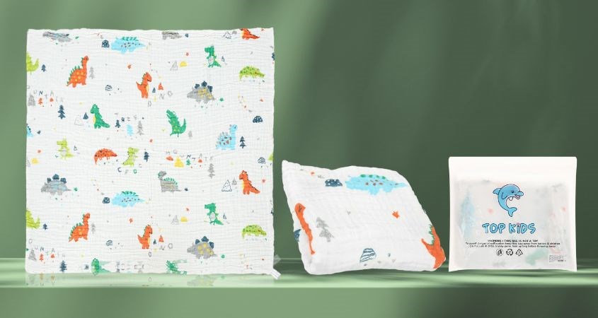 Khăn tắm xô cotton TOP KIDS 110x110 cm