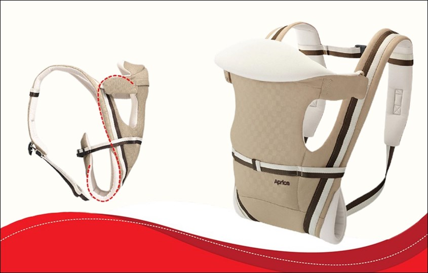 Địu em bé Aprica Pitta màu Beige cho bé từ 0 - 36 tháng