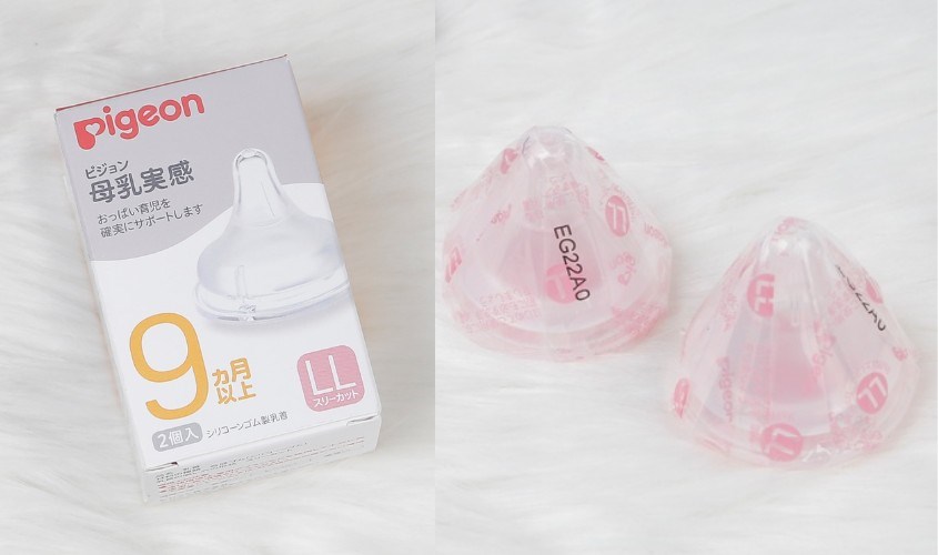 Bộ 2 núm ti Pigeon siêu mềm Plus cổ rộng size LL (9 - 15 tháng) Bộ 2 núm ti Pigeon siêu mềm Plus cổ rộng size LL (9 - 15 tháng)