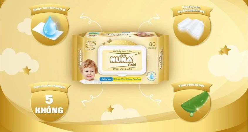 Khăn ướt Nuna Gold