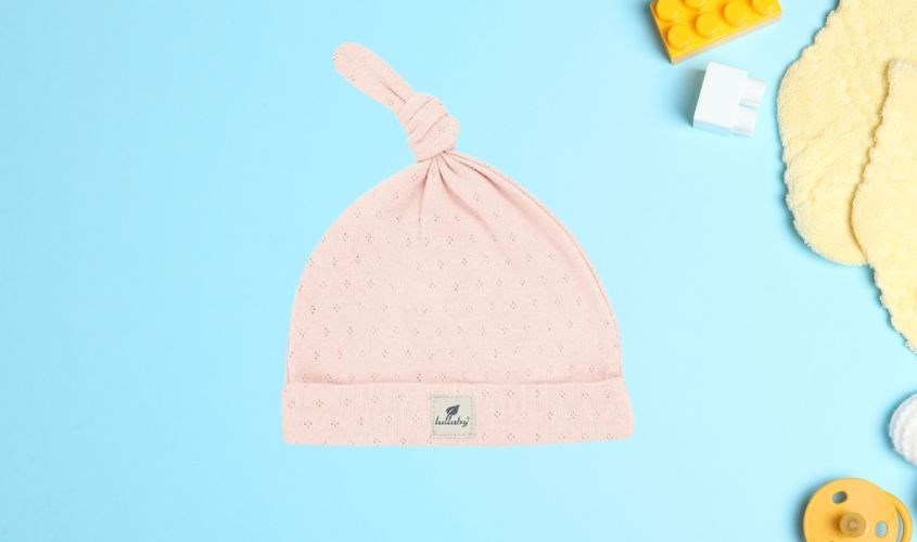 Nón sơ sinh Lullaby NH342M màu hồng