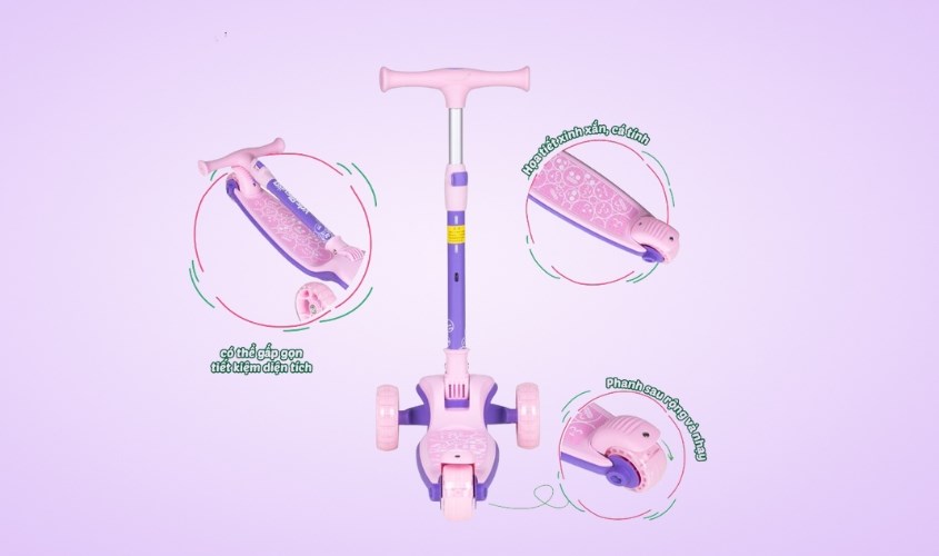 Xe scooter của RoyalBaby còn có đa dạng công dụng khác nhau
