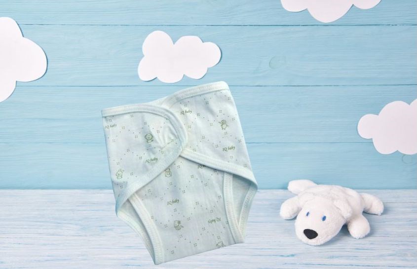 Set 2 tã vải sơ sinh IQ Baby size S2 (3 - 6 tháng) - Màu ngẫu nhiên