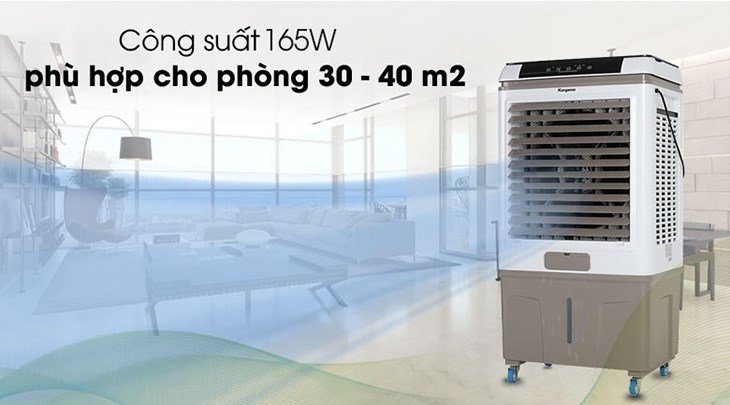 Quạt điều hòa Kangaroo KG50F79N có thể làm mát hiệu quả trong không gian có diện tích từ 30 - 40m2 Quạt điều hòa Kangaroo KG50F79N có thể làm mát hiệu quả trong không gian có diện tích từ 30 - 40m2