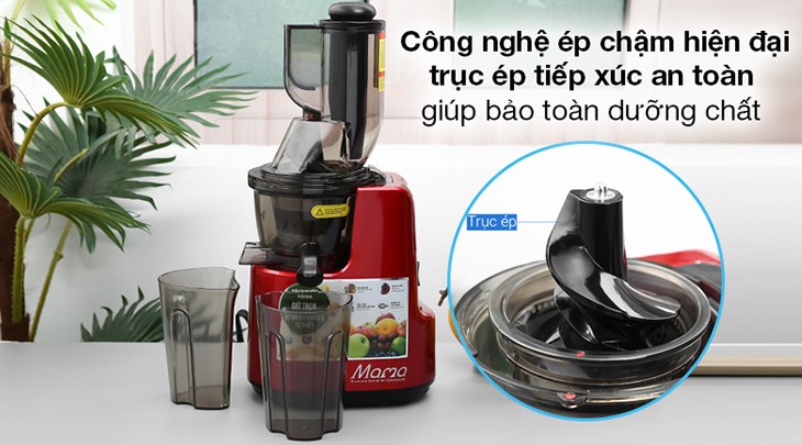 Máy ép chậm Sunhouse Mama SHD5505 có khả năng giữ trọn vẹn chất dinh dưỡng trong hoa quả, thực phẩm Máy ép chậm Sunhouse Mama SHD5505 có khả năng giữ trọn vẹn chất dinh dưỡng trong hoa quả, thực phẩm