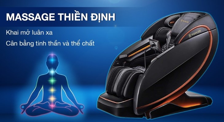 Công nghệ massage thiền định trên ghế massage Fuji Luxury FJ S99 Cullian có hiệu quả cân bằng và thư giãn tinh thần vô cùng tốt