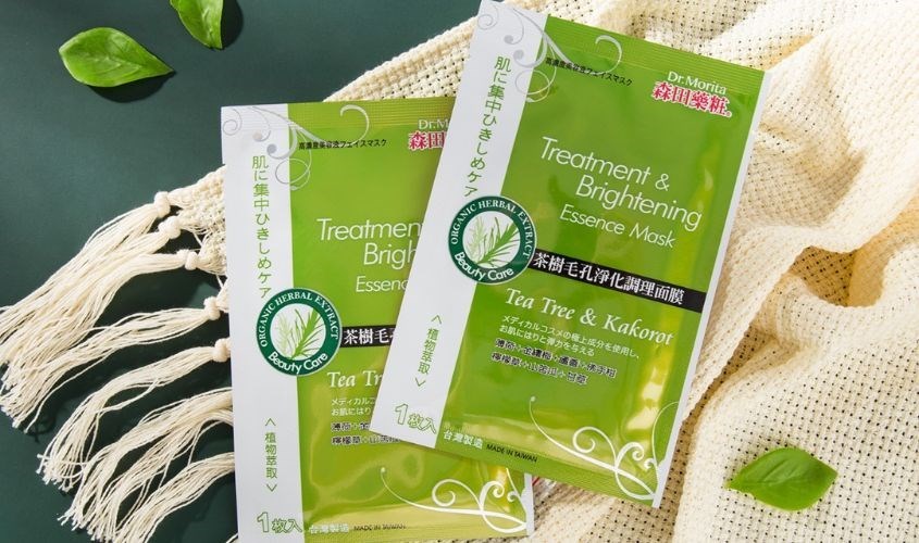 Mặt nạ giấy Tràm Trà, se khít lỗ chân lông Dr. Morita Tea Tree Pore-Refining Essence 25g