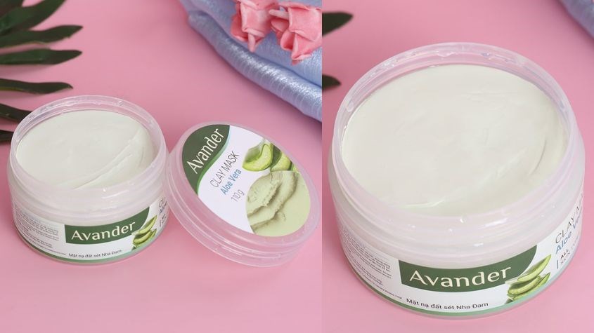 Mặt nạ đất sét trắng làm sạch sâu, dưỡng sáng da Avander 110g (Hũ)