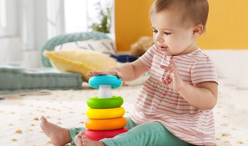 Đồ chơi xếp chồng lúc lắc Fisher Price 19 GYW19 Đồ chơi xếp chồng lúc lắc Fisher Price 19 GYW19