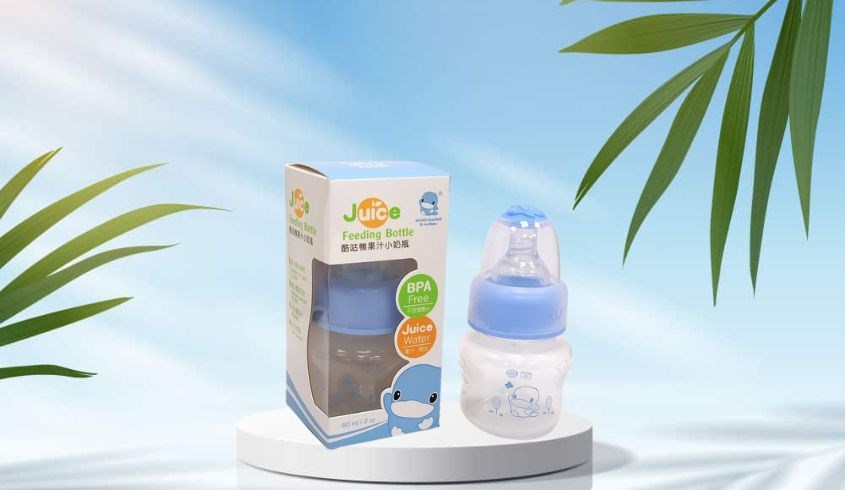 Bình tập uống nhựa PP, silicone KuKu KU5926 60 ml - Màu ngẫu nhiên (từ 0 tháng)