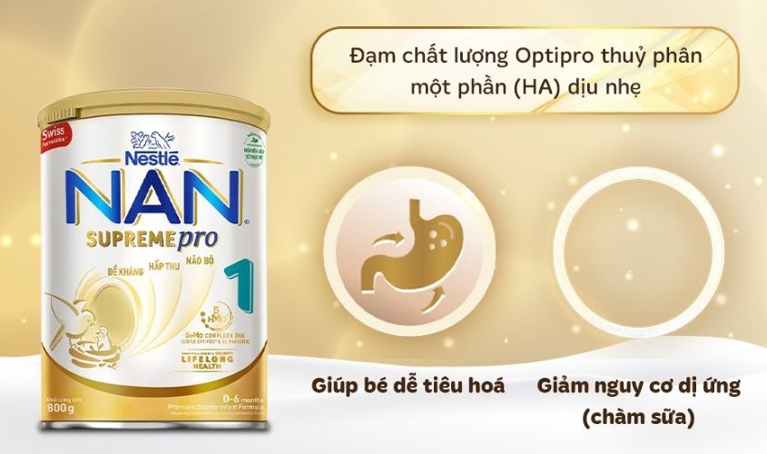 Sữa bột NAN Supremepro số 3 giúp con phát triển khỏe mạnh