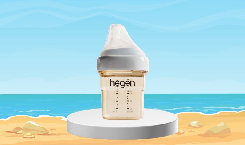 Bình sữa nhựa PPSU Hegen cổ rộng 150 ml (1 – 3 tháng)
