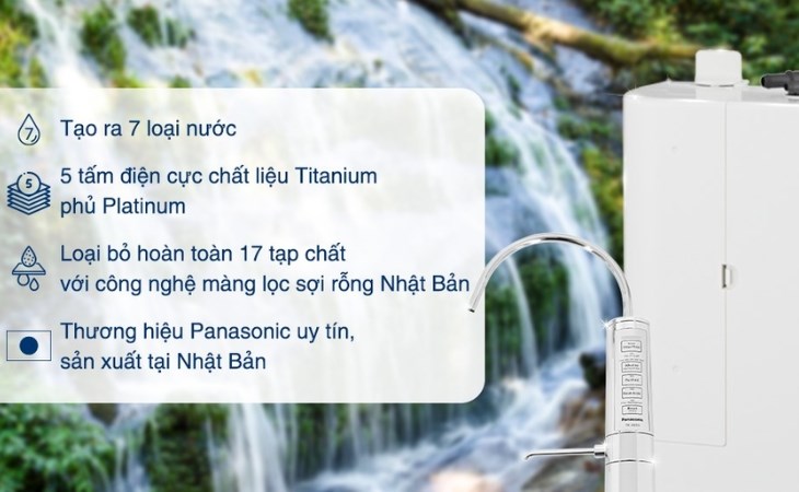 Bạn có thể mua sản phẩm máy lọc nước ion kiềm Panasonic TK-AB50 5 tấm điện cực chính hãng tại tất cả các cửa hàng của Điện máy XANH