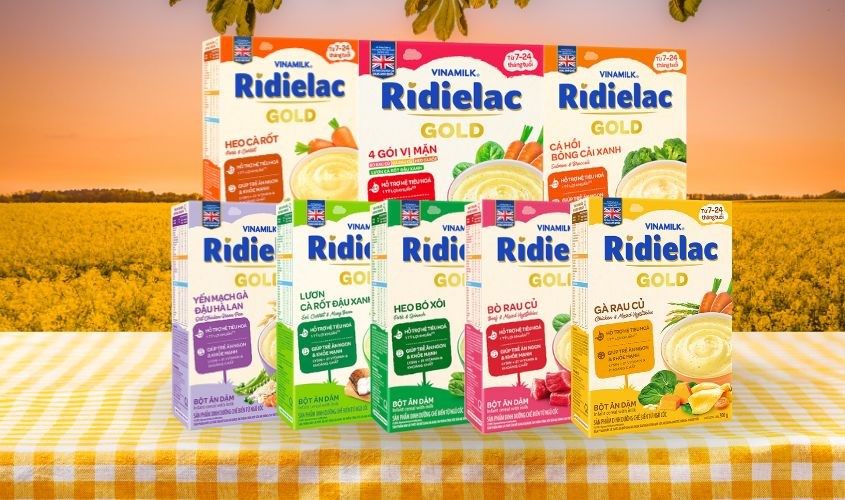 Bột ăn dặm Ridielac cho bé 7 - 24 tháng tuổi