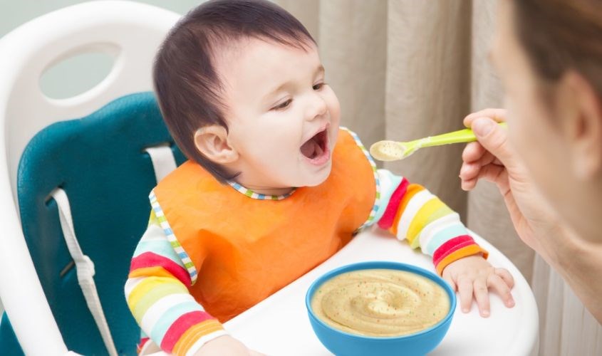 Bột ăn dặm Ridielac Gold còn được đánh giá là sản phẩm giúp bé 1 tuổi tăng cân tốt