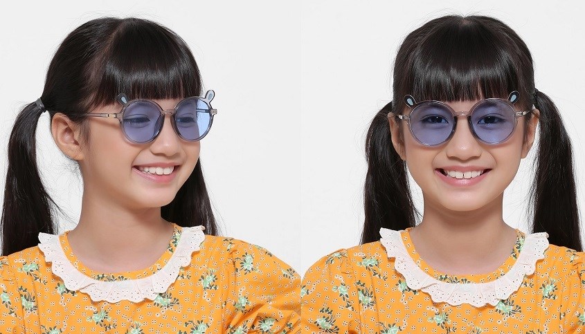 Mắt kính thời trang trẻ em SMILE KID FM24-01 tròng kính bằng nhựa