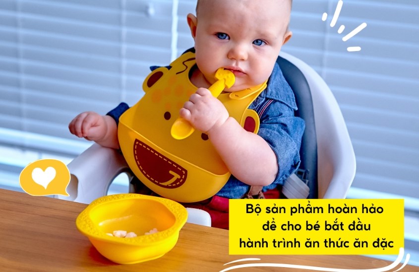 Bộ đồ ăn dặm Baby Marcus & Marcus Lola MNMLS06-GF