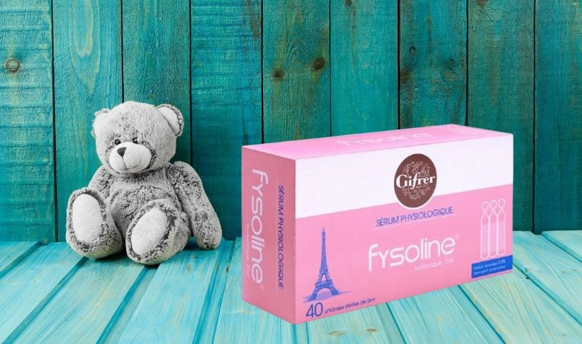 Nước muối sinh lý vệ sinh mắt mũi Fysoline 5 ml (Hộp 40 ống)