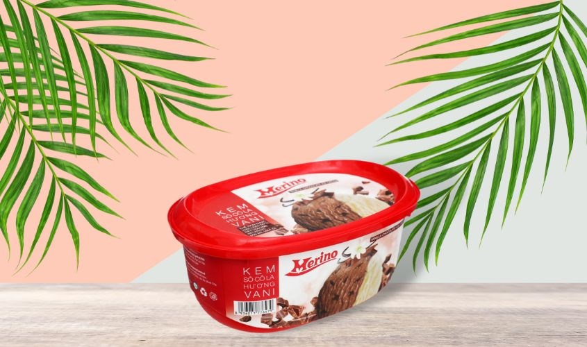 Kem hộp socola, vani Merino 465g (từ 1 tuổi)