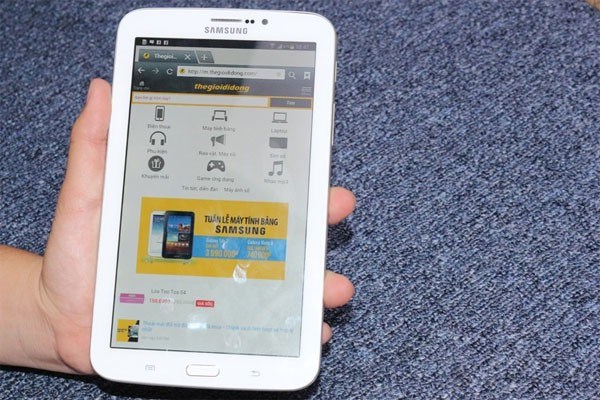 Samsung Galaxy Tab 3 được trang bị chip xử lý hai nhân 1.2 GHz