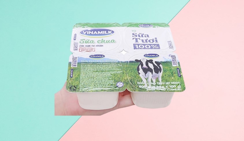 Lốc 4 hộp sữa chua có đường Vinamilk 100g (từ 1 tuổi)