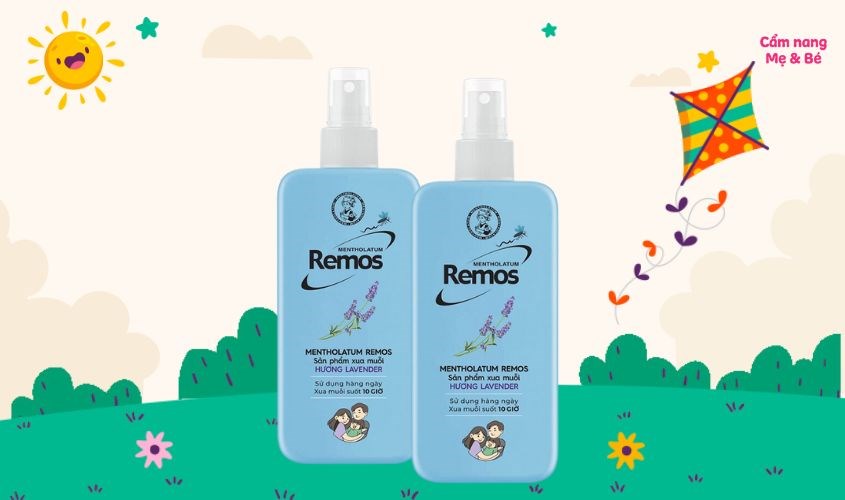 Xịt chống muỗi Remos 150 ml hương lavender (từ 4 tuổi)