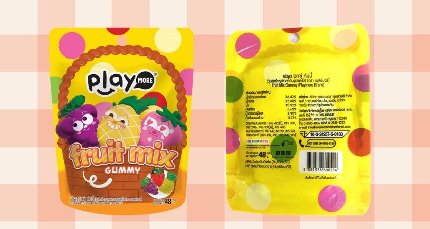 Kẹo dẻo PlayMore Fruit Mix hương trái cây gói 48g (từ 3 tuổi) Kẹo dẻo PlayMore Fruit Mix hương trái cây gói 48g (từ 3 tuổi)