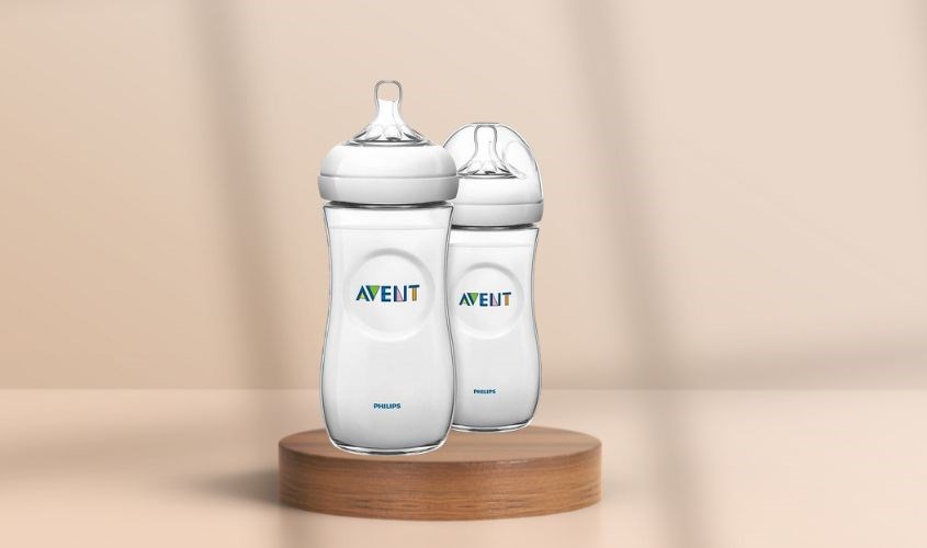 Combo 2 bình sữa nhựa PP Philips Avent SCF696/23 cổ rộng 330 ml 