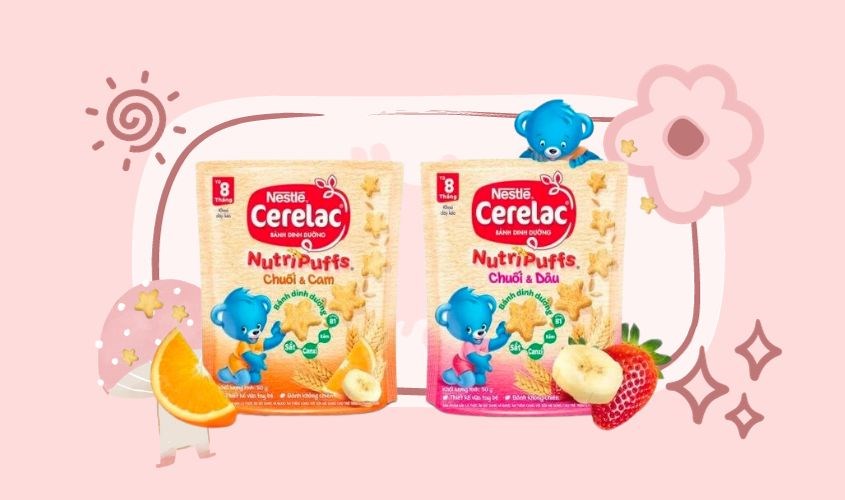 Bánh ăn dặm Nestle Cerelac Nutripuffs