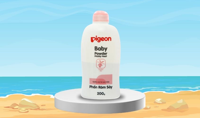 Phấn rôm cho bé Pigeon Prickly Heat 200g