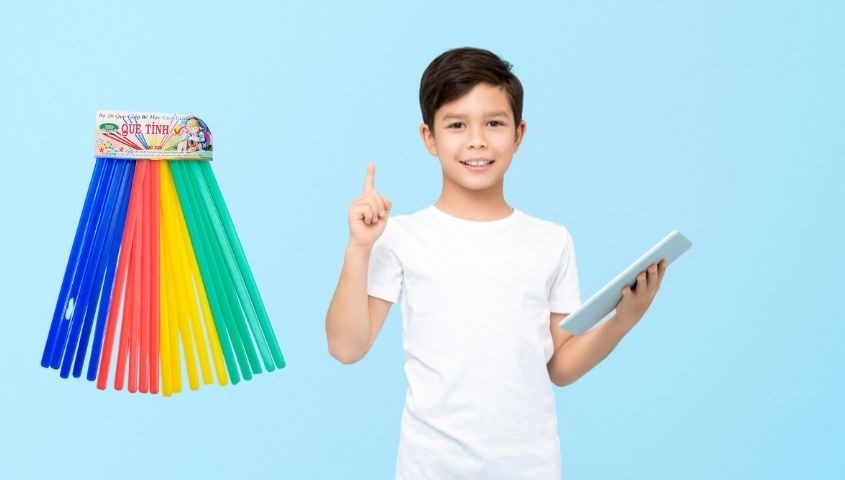 Bộ 20 que tính hỗ trợ bé trong giờ học toán