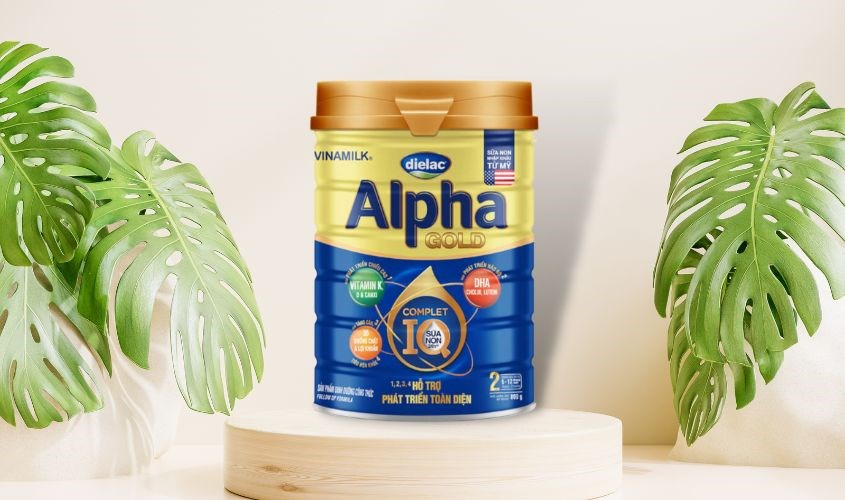 Sữa bột Dielac Alpha Gold IQ số 2 800g (6 - 12 tháng) Sữa bột Dielac Alpha Gold IQ số 2 800g (6 - 12 tháng)