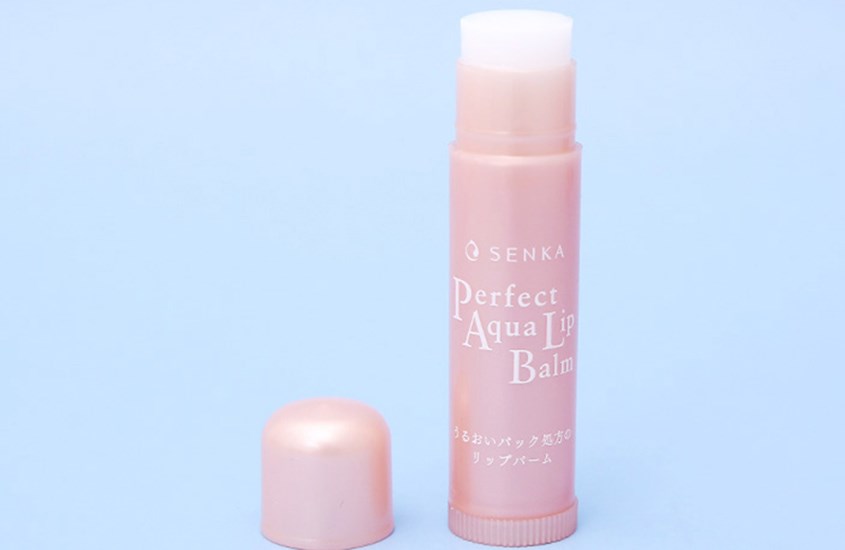 Son dưỡng cấp ẩm không màu Senka Perfect Aqua Lip Balm 4.5g