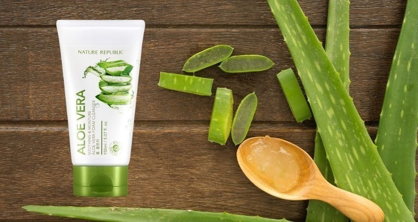 Sữa rửa mặt chiết xuất lô hội Nature Republic 150ml