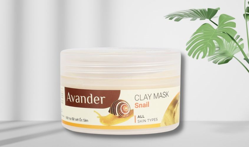 Mặt nạ đất sét tinh chất Ốc Sên dưỡng sáng, phục hồi da Avander 110g (Hũ)