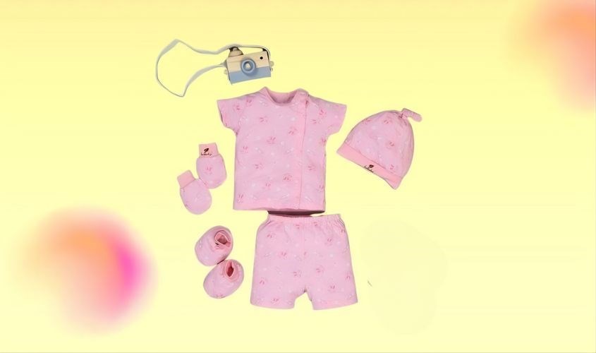 Set bộ tay ngắn bé gái Lullaby NH203V màu hồng Set bộ tay ngắn bé gái Lullaby NH203V màu hồng