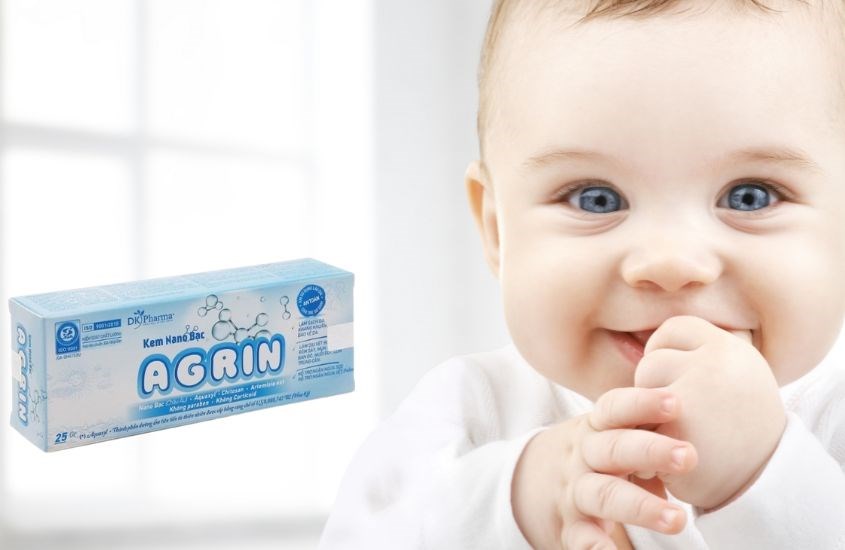 Kem bôi da Nano Bạc cho bé Agrin 25g