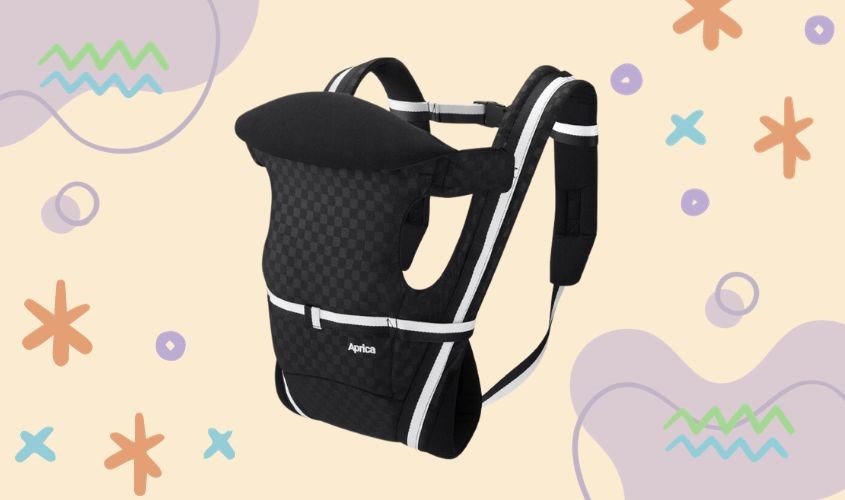Địu em bé 4 tư thế Aprica Pitta - Màu đen (0 - 3 tuổi)