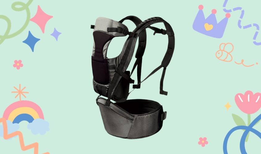 Địu em bé 8 tư thế Gluck Baby GP709 - Màu xám (3 - 25 tháng)