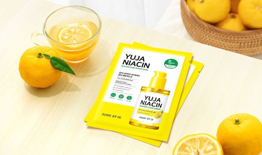 Mặt nạ giấy Quýt Yuja cấp ẩm và dưỡng sáng da Some By Mi Yuja Niacin 30 Days Blemish Care Serum 25g