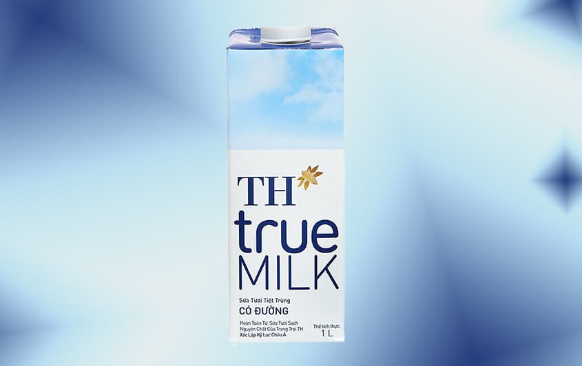 Sữa tươi TH true MILK có đường 1 lít